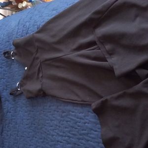 Women black one peice rompers size 5 worn twice gently worn,-described in photos